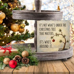 Christmas Tree Home Decor, Inspirational Quotes Christmas Wooden Sign - Image 7