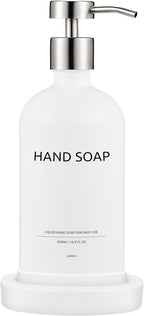 Glass Soap Dispenser Bathroom Set by Janxin, Foaming Kitchen soap Dispenser by Janxinmakeyouloveyourhome