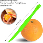 Soft Home Premium Plastic Orange Peeler Lemon Citrus Peel Cutter Vegetable - Image 2