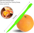 Soft Home Premium Plastic Orange Peeler Lemon Citrus Peel Cutter Vegetable - Image 7