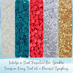 Confect Christmas Sprinkles | White, Red, Silver, Gold & Holly Green Mix | Edible Holiday Sprinkles for Cakes, Cupcakes & Cookies | Festive Baking Decorations-5 Oz - Image 6