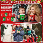 Potchen 24 Pcs Christmas Plastic Mugs Bulk 12 oz, Christmas - Image 5