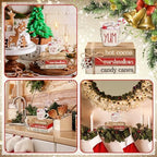 4 Pcs Christmas Table Decorations, Hot Cocoa Bar Wooden Signs - Image 5