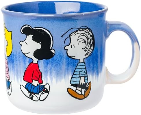 Silver Buffalo Peanuts Charlie Brown, Reactive Glaze Camper Mug, 20oz by SilverBuffalo