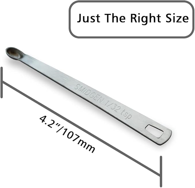 3PCS 1/32 Teaspoon Single Tiny Measuring Spoon, Small Individual Stainless - Image 2