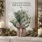 Winter Decor, Christmas Winter Decorations Centerpieces for Home Table - Image 4