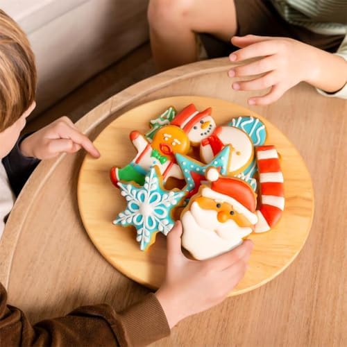 Christmas Cookie Cutters Set of 9 Pieces, Wmtidene Cookie Cutters Shapes for Winter Holiday, Metal includes Christmas Tree,Snowflake,Gingerbread Men,Angel,Star,Mitten,Candy Cane,Snowman - Image 6