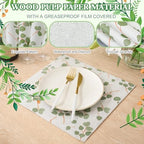 Marspark 100 Sheet Eucalyptus Wax Paper for Food Wrapping 12 x 12 Inch - Image 4
