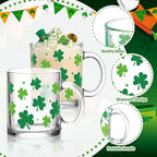 Maxcheck 6 Pack 12 oz St. Patrick's Day Shamrock Coffee Mugs - Image 3