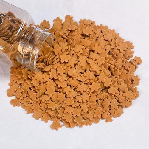 Sentovac Gingerbread Men Confetti Sprinkle Edible Christmas Holiday Sprinkle for Cake Decorating Sugar Candy Cookie Cupcake Topper Baking Decorations Halloween Christmas Supplies - Image 3