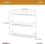 ClosetMaid 3-Tier Hanging Wall Mounted Metal Rack - Image 3