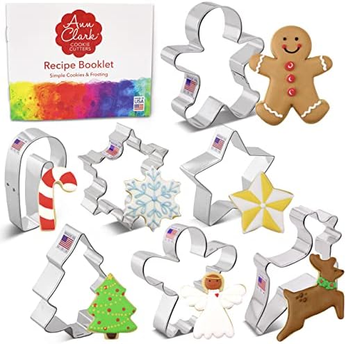 Ann Clark Christmas Cookie Cutters Set of 7, Made in USA by AnnClarkCookieCutters