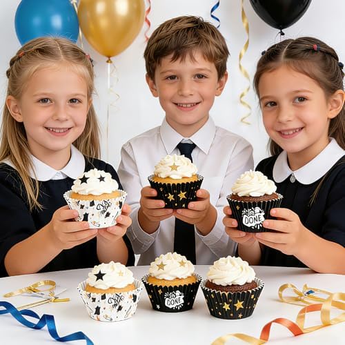 600 Pack Graduation Cupcake Liners Congrats Grad Baking Cups Standard Size Grad Muffin Liners for Graduation Birthday Party Candy Cake Decorations Supplies - Image 5