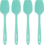 4 Pcs Silicone Spoon Spatula Set, 11.4 In, Food Grade Rubber Spatulas by Unknown