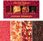 Sweets Indeed Fall Sprinkles 4 Pack, Pumpkin & Leaf Shapes, 11.57 ounces by SweetsIndeed