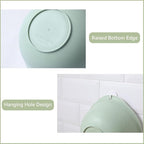Colander Bowl Set of 2, Nesting Large Capacity Plastic Food Strainer - Image 4