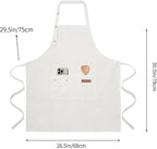Tosewever Art Aprons for Women Painting Pottery Baking, Mens Buckle Straps - Image 5