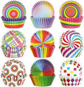 SANNIX 450pcs Rainbow Cupcake Liners, Colorful Baking Cups Cupcake Wrappers by SANNIX