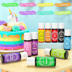Food Coloring Liquid 25mlx10 Colors for Baking,Cherrysea Food Grade Cake Food Coloring Set for Halloween, Fondant, Cookies, Icing, Easter Egg Dessert Decorating Making DIY Supplies Kit - Image 4