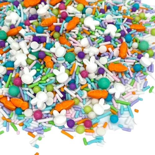 Manvscakes Sprinkles- Edible Cake and Cupcake Sprinkles with Assorted Shapes and Sizes for Parties, Metallic Sprinkle Mix for Cookies, Ice Cream, Cake and Cupcake Decorating, 4 oz (Pastel Easter) - Image 3