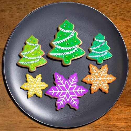YXClife Christmas Cookie Cutter Set - Gingerbread Man, Snowflake, Christmas Tree, Heart, Star, Angel - 18 Piece Christmas Cookie Cutters, Cookie Cutters Christmas Shapes for Holiday Winter Baking - Image 5