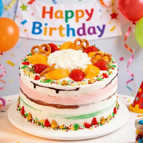 Edible Jimmies Sprinkles for Cake Decorating, 150g/5.29oz, Green & Red Tree Sprinkles, Gold Bell Yellow Nonpareils & White Sugar Mix, Cookies Cupcake Decorations, Baking Party Birthday Supplies - Image 3