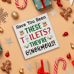 Christmas Bathroom Decorations - Funny Christmas Vacation Decor - Image 4