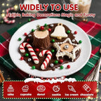 Edible Christmas Sprinkles for Cake Decorating,Red Green White Silver Pearl - Image 4