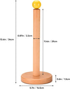 Paper Towel Holder, Wooden Kitchen Roll Stand - Image 7