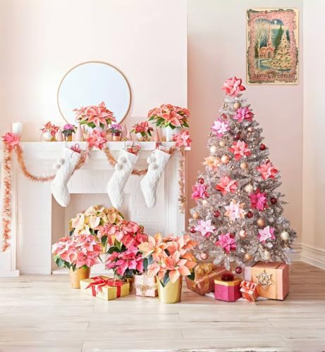 Artlunar Vintage Xmas Decor Rustic Pink Christmas Church Merry Christmas Tin Sign for Home Farmhouse Kicthen Cafe Bar Wall Decor 8 x 12 Inch (3250) - Image 5