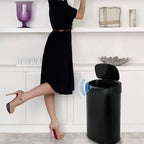 Dkeli Kitchen Trash Can for Bathroom Bedroom Home Office Automatic Touch Free - Image 2