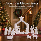 Ceramic 12Pcs Nativity Scene Set Figurine - Image 4