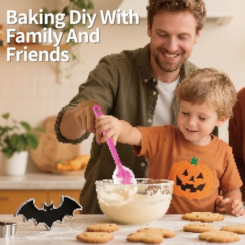 Halloween Cookie Cutters Set, 7pcs Metal Cookie Cutter Shapes & 11"Spatulas - Image 3