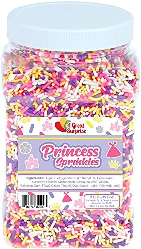 Princess Sprinkles Bulk - 2.2 LB - Bulk Princess Toppings - Sprinkles - BULK Jimmies - Image 2