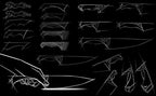 WIZEKA Kitchen Knife Set with Block: Razor Sharp 15 Pcs Professional Chef Knife - Image 8