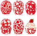 SANNIX 450pcs Valentine's Day Cupcake Liners Red White Love Theme Cupcake Wrappers Paper Wraps Muffin Liners for Valentines Day Wedding Birthday Party Candy Cake Decorations Supplies by SANNIX