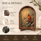 Christmas Cardinal Arched Table Sign, Rustic Winter Farmhouse Decor - Image 2