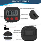 Kitchen Timer, Digital Visual Timer Magnetic Clock Stopwatch Countdown Timer - Image 7