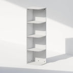 Furinno Reed Corner Shelf, 4-Tier Corner Bookshelf, Book Shelf, Corner Shelves - Image 3