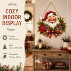Christmas Decorations - 2D Printed Flat Vintage Santa Claus Welcome Sign - Image 4