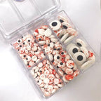 Sentovac Candy Eyeballs Bloody Red Eyes Edible Sugar Sprinkles Cookie Cake Cupcake Toppers Decorations Small Candy Eyes for Christmas Halloween Easter Cake Decorations Supplies - Image 4