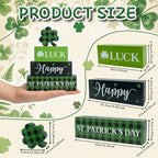 4Pcs st patricks day decorations, Wooden Table Decor for St. Patrick's Day - Image 2