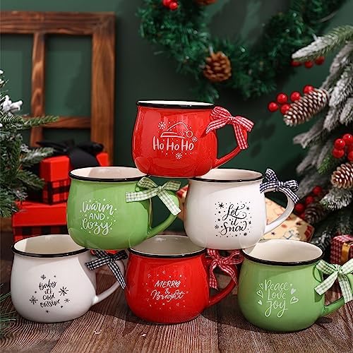 Sawysine 6 Set Christmas Coffee Mugs, Holiday Gift - Image 3