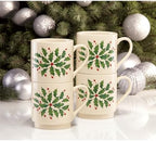 Lenox 853763 Holiday 4-Piece Stackable Mug Set, Christmas Dinnerware, Hosting - Image 6