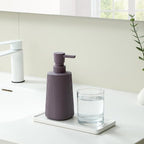 Small Soap Dispenser for Bathroom and Kitchen, Modern Farmhouse Striped Style - Image 2