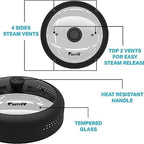Microwave Cover for Food, Silicone and Glass Splatter Guard Lid for - Image 2