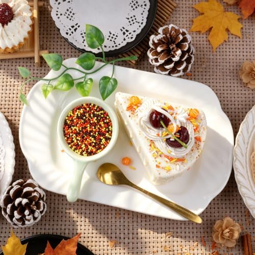 Thanksgiving Sprinkles, 4.76oz Fall Nonpareils Mix Orange Brown Yellow Jimmies, Sading Sugar Sprinkles for Cake Cupcake Cookie Baking Dessert - Image 5