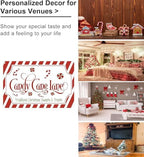 Artlunar Vintage Christmas Decor Gifts Rustic Candy Cane Lane Traditional Christmas Sweets&Treats Tin Sign for Home Farmhouse Kicthen Cafe Bar Wall Decor 8 x 12 Inch (3247) - Image 3
