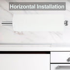 Paper Towel Holder with 2 Hooks-Under Cabinet Paper Towel Holder - Image 4