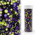 Green & Black & Purple Spiders Sprinkles Mix Size Halloween Themed Cake Decorations Cupcake Toppers Perfect for Wedding Valentine Supplies 4.58OZ by KandlrikMagicSprinkles